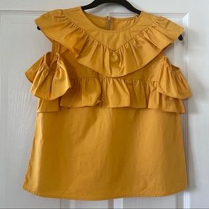 NWT After Market Yellow Cotton Women’s Top Small